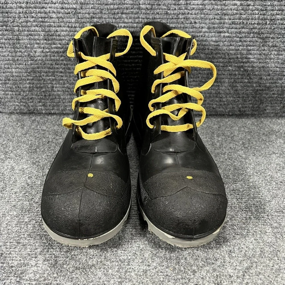 Bata Polyblend Boots Mens‎ Size 10 Black Rubber Waterproof Ankle Work Made USA